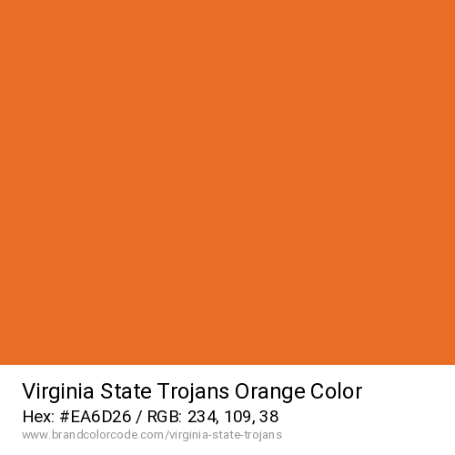 Virginia State Trojans's Orange color solid image preview