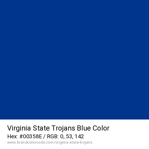 Virginia State Trojans's Blue color solid image preview