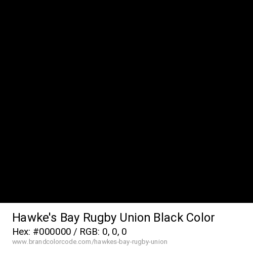 Hawke’s Bay Rugby Union's Black color solid image preview