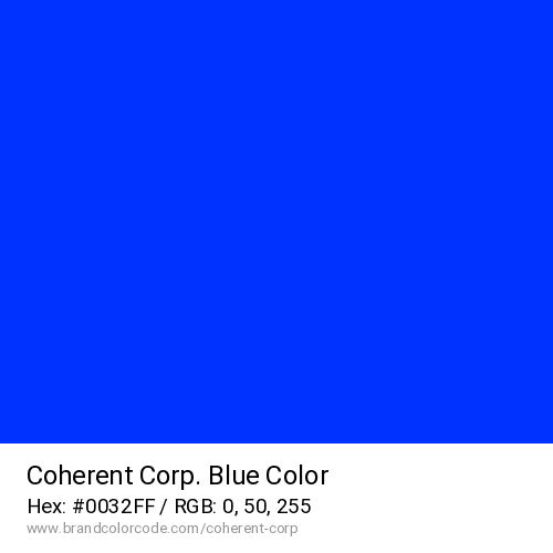 Coherent Corp.'s Blue color solid image preview