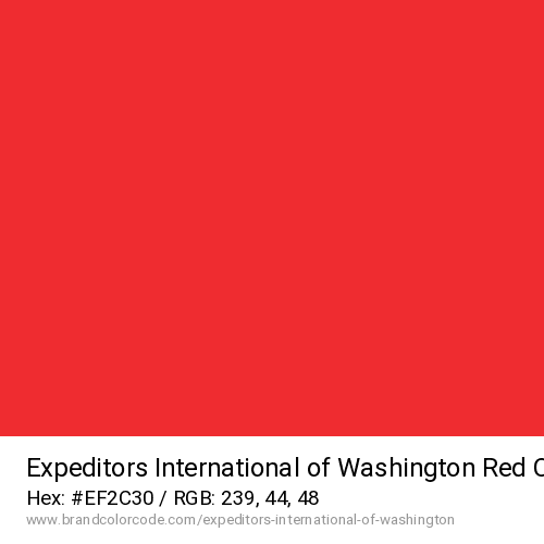 Expeditors International of Washington's Red color solid image preview