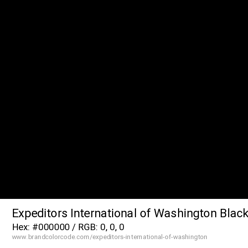 Expeditors International of Washington's Black color solid image preview