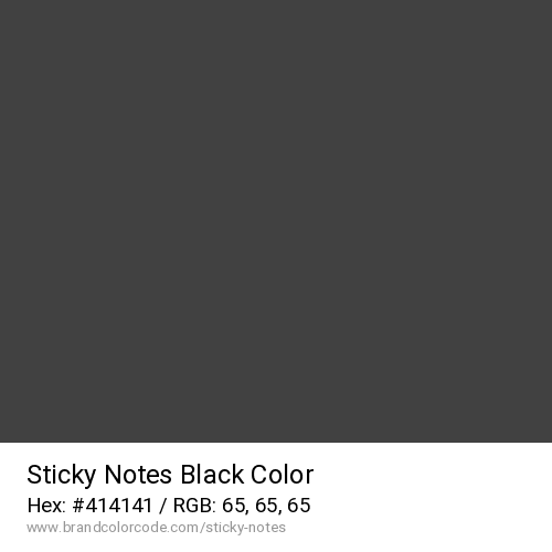 Sticky Notes's Black color solid image preview