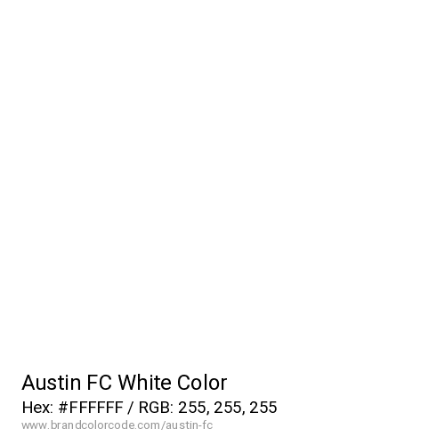 Austin FC's White color solid image preview