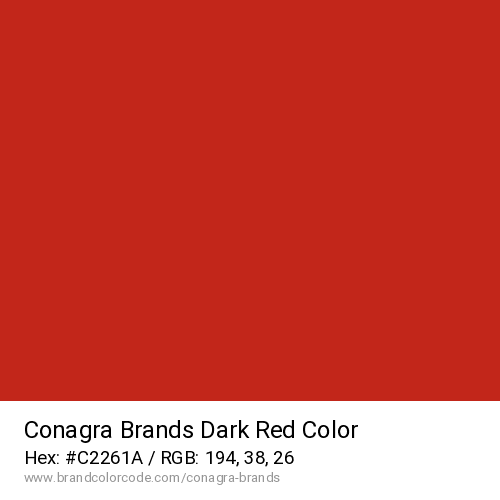 Conagra Brands's Dark Red color solid image preview