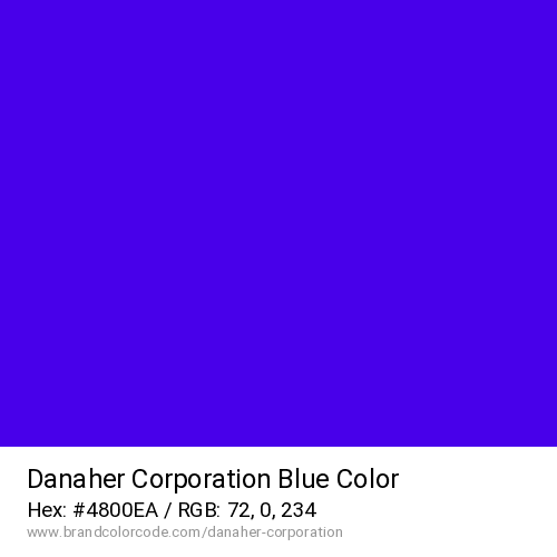 Danaher Corporation's Blue color solid image preview