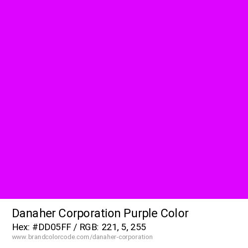 Danaher Corporation's Purple color solid image preview
