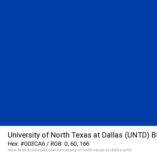 University of North Texas at Dallas (UNTD)'s Blue color solid image preview