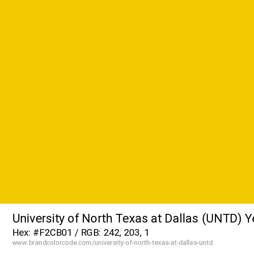 University of North Texas at Dallas (UNTD)'s Yellow color solid image preview