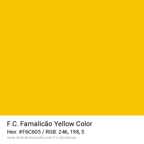 F.C. Famalicão's Yellow color solid image preview