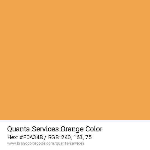 Quanta Services's Orange color solid image preview
