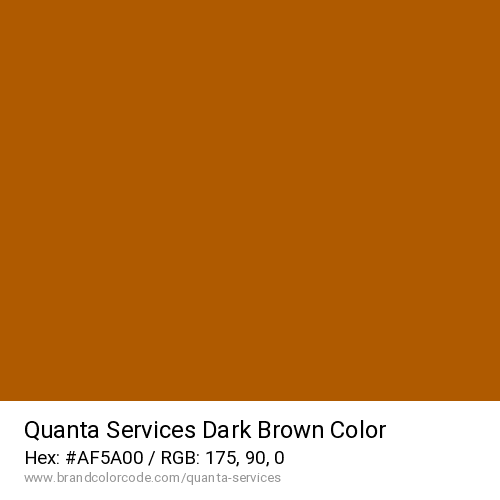 Quanta Services's Dark Brown color solid image preview