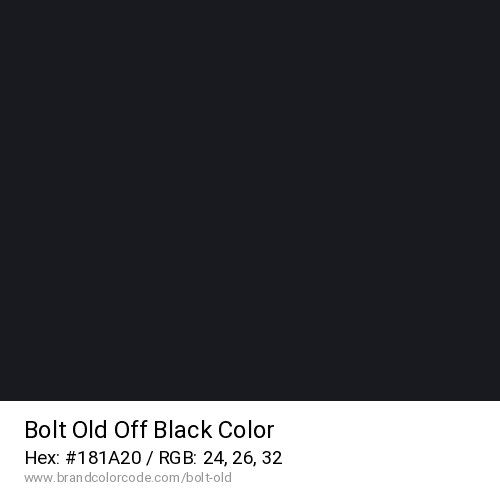 Bolt Old's Off Black color solid image preview