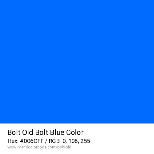 Bolt Old's Bolt Blue color solid image preview