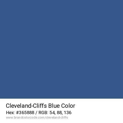 Cleveland-Cliffs's Blue color solid image preview