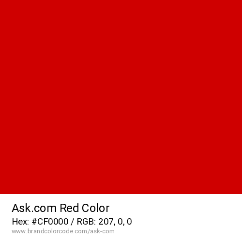 Ask.com's Red color solid image preview