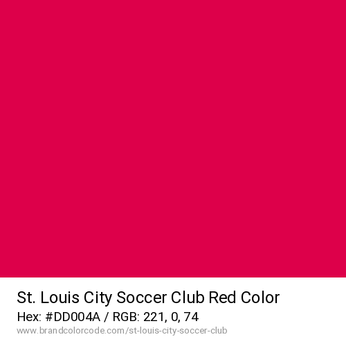 St. Louis City Soccer Club's Red color solid image preview