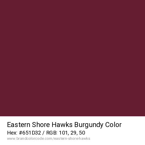 Eastern Shore Hawks's Burgundy color solid image preview