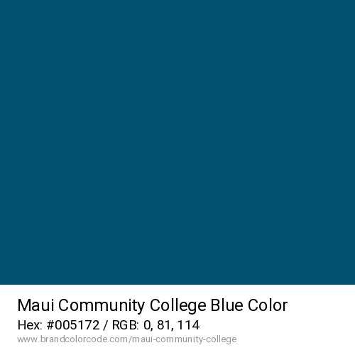 Maui Community College's Blue color solid image preview