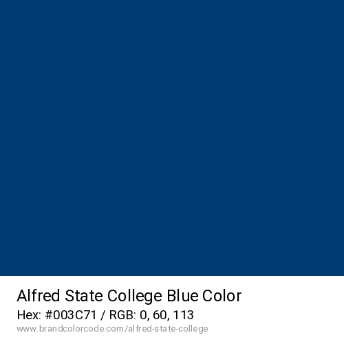 Alfred State College's Blue color solid image preview