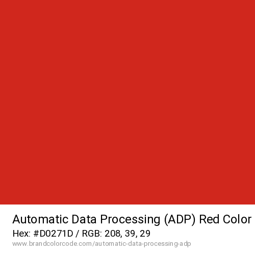 Automatic Data Processing (ADP)'s Red color solid image preview
