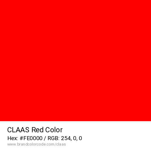CLAAS's Red color solid image preview