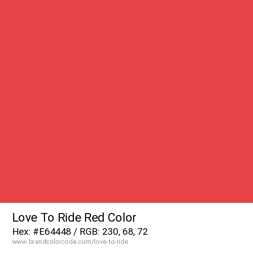 Love To Ride's Red color solid image preview