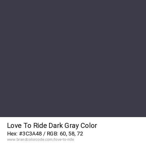 Love To Ride's Dark Gray color solid image preview