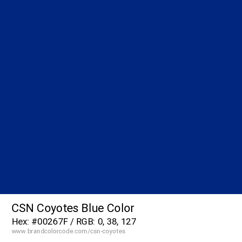 CSN Coyotes's Blue color solid image preview