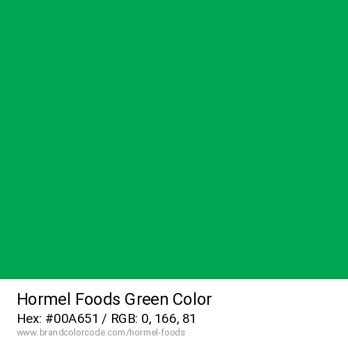 Hormel Foods's Green color solid image preview