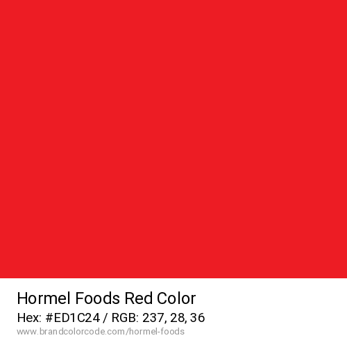 Hormel Foods's Red color solid image preview