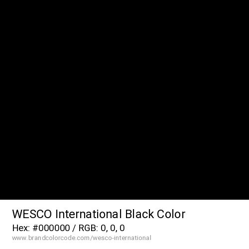 WESCO International's Black color solid image preview