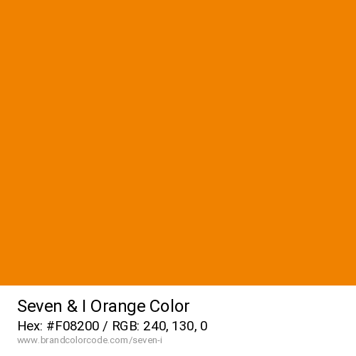 Seven & I's Orange color solid image preview