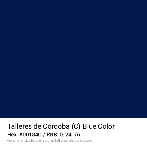 Talleres de Córdoba (C)'s Blue color solid image preview