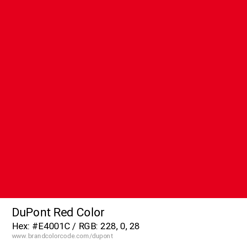 DuPont's Red color solid image preview
