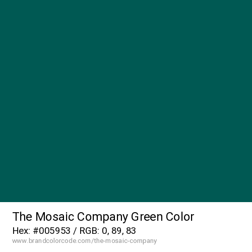 The Mosaic Company's Green color solid image preview