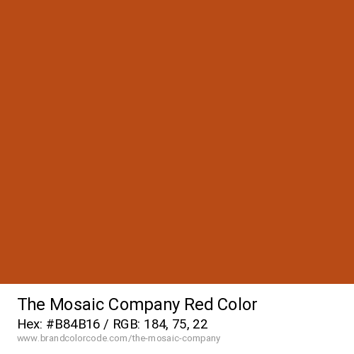 The Mosaic Company's Red color solid image preview