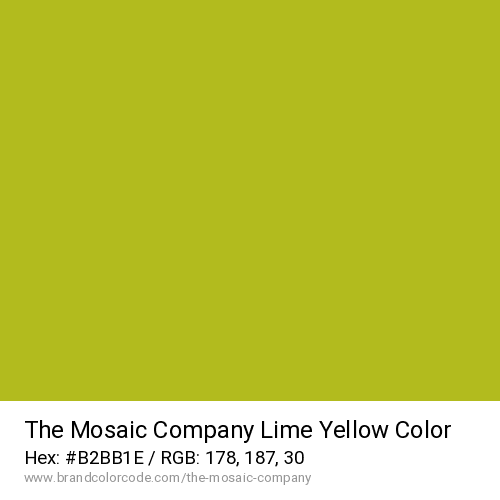 The Mosaic Company's Lime Yellow color solid image preview