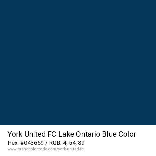 York United FC's Lake Ontario Blue color solid image preview