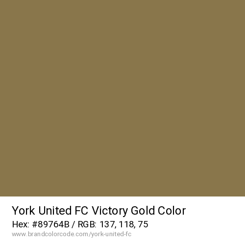York United FC's Victory Gold color solid image preview