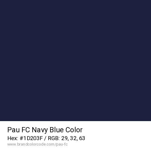 Pau FC's Navy Blue color solid image preview