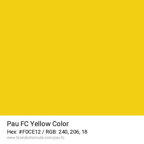 Pau FC's Yellow color solid image preview