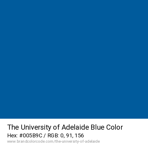 The University of Adelaide's Blue color solid image preview