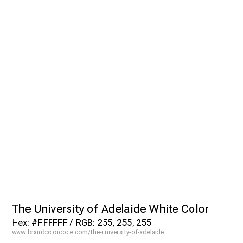 The University of Adelaide's White color solid image preview