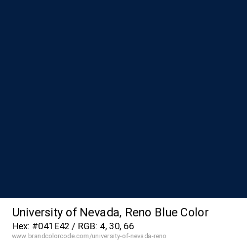 University of Nevada, Reno's Blue color solid image preview