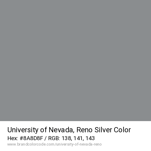 University of Nevada, Reno's Silver color solid image preview