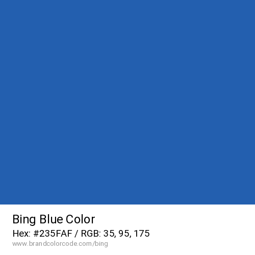Bing's Blue color solid image preview