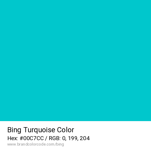 Bing's Turquoise color solid image preview