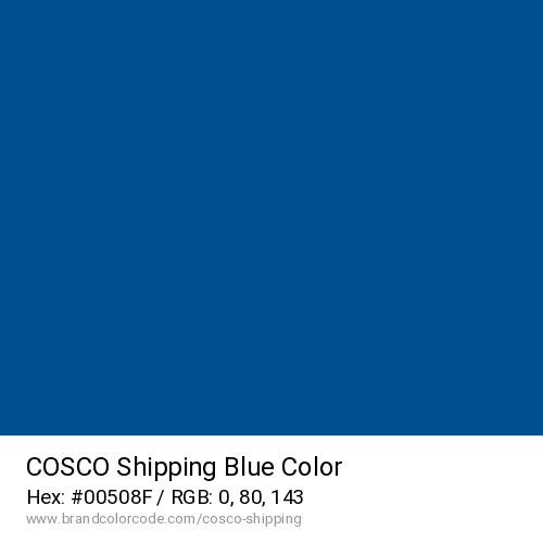 COSCO Shipping's Blue color solid image preview
