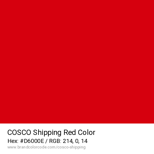 COSCO Shipping's Red color solid image preview